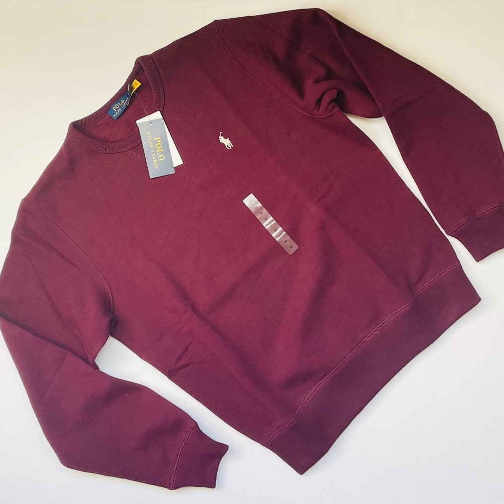 NWT RL Polo Women’s Fleece Crewneck Sweatshirt - M